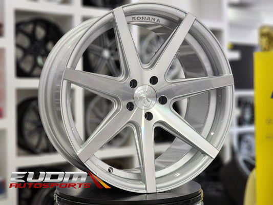 20" Rohana RC7 Machine Silver 5x112