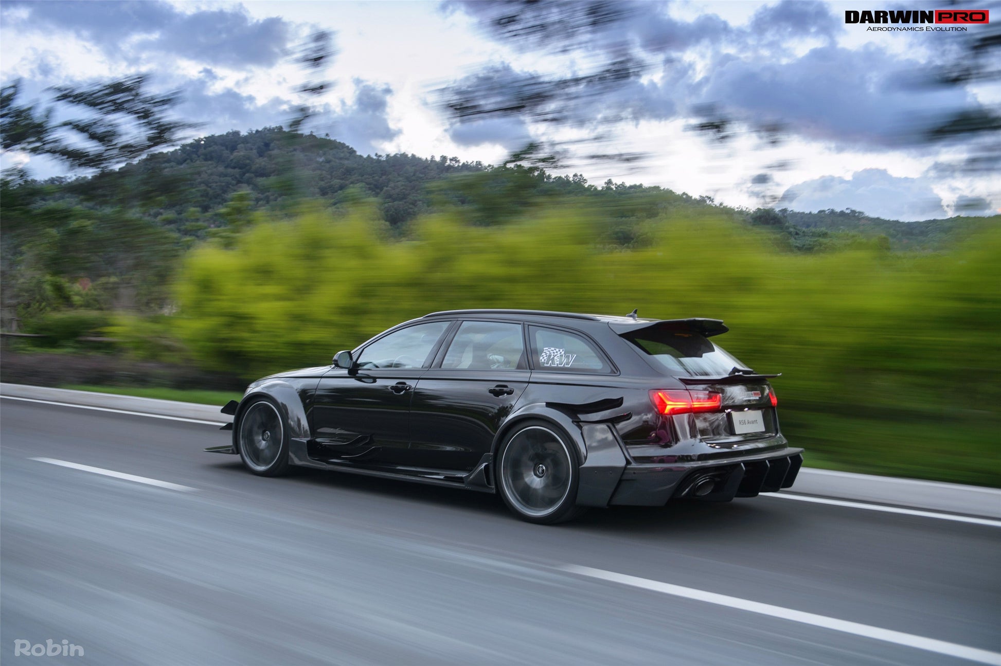 2013-2018 Audi RS6 Avant Bkss Style Wide Body Full Body Kit - DarwinPRO Aerodynamics