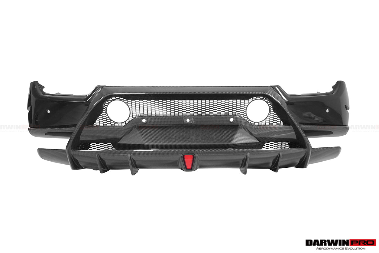 2015-2020 Lamborghini Huracan LP610/LP580 Performante Style Partial Carbon Rear Bumper - DarwinPRO Aerodynamics