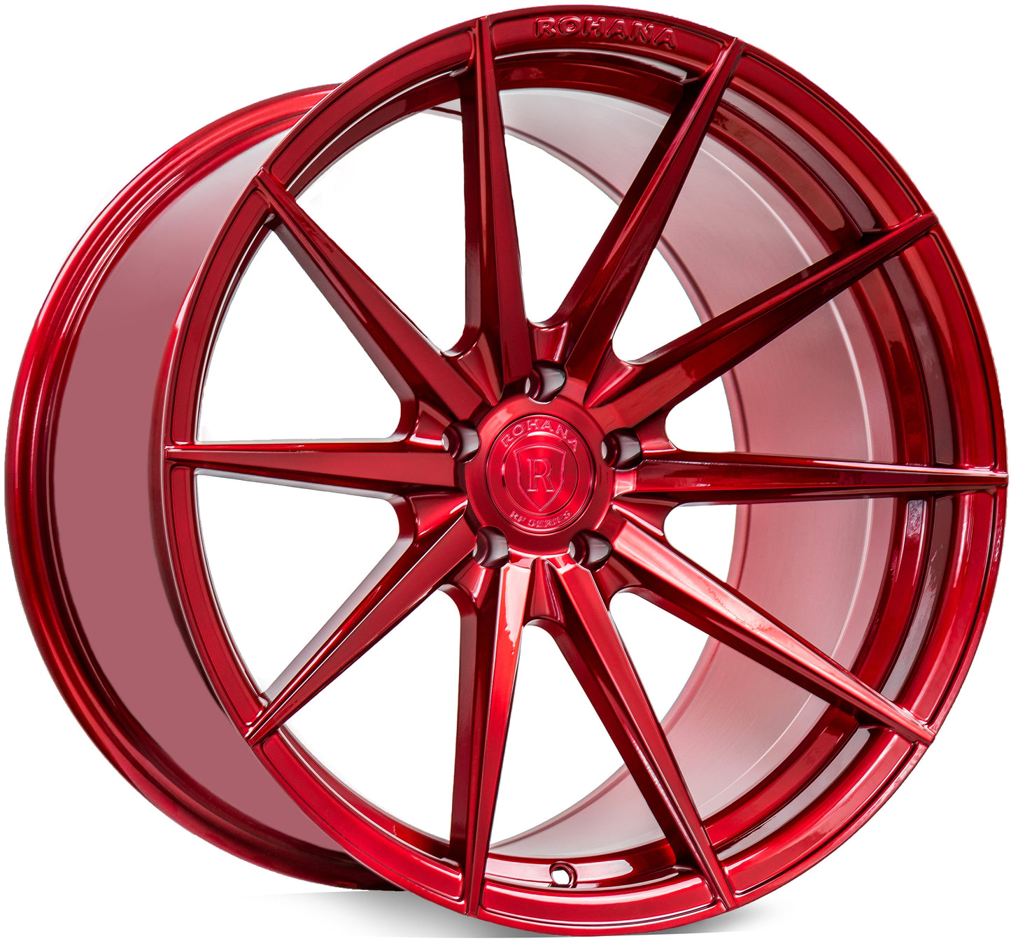 Rohana RFX1 20x9 ET20 / 20x10 ET40 Gloss Red 5x120 – (Staggered Set of 4)
