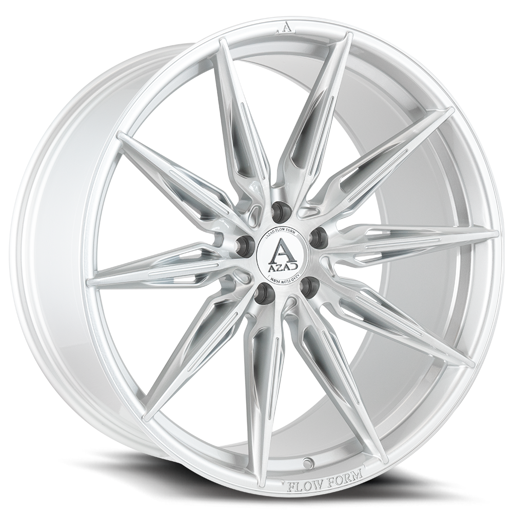 22" Azad AZ FF02 Brushed Silver 5x114.3 ( Square Setup ) ( Set of 4 )