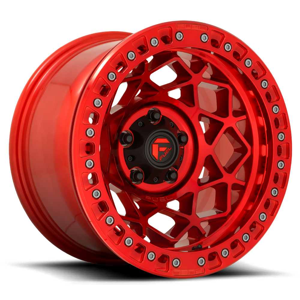 17" Fuel D121 Unit Beadlock Candy Red 6x139.7 ( Set of 4 )