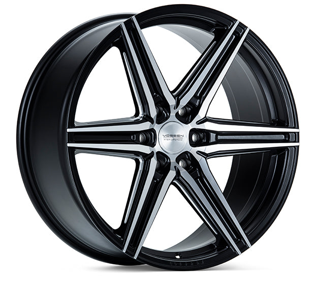 24" Vossen HF6-2 Brushed Matte Black 6x139.7 ( Set of 4 )