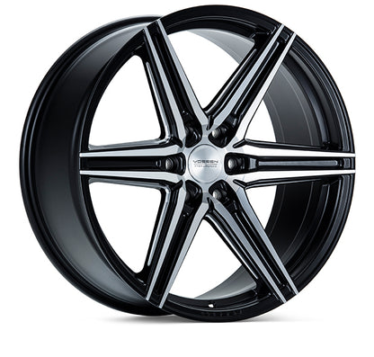 24" Vossen HF6-2 Brushed Matte Black 6x139.7 ( Set of 4 )