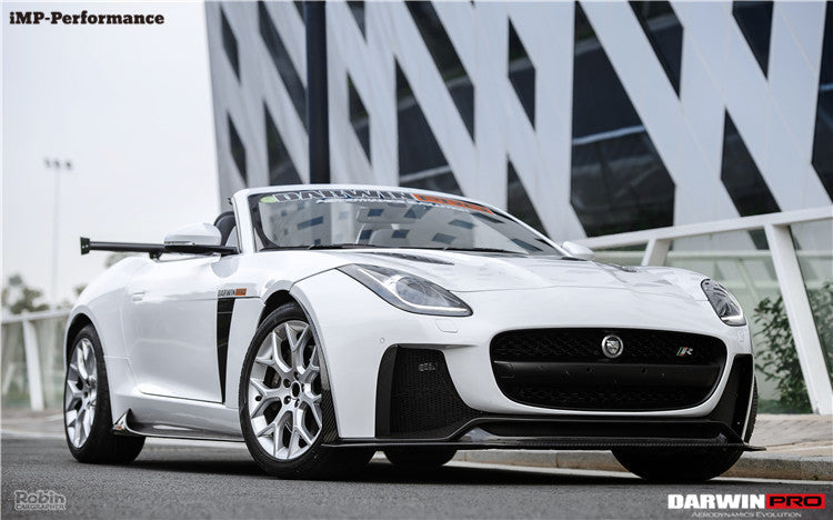 2013-2017 Jaguar F-Type Coupe/Convertible IMP Performance Partial Carbon Fiber Front Bumper w/ Lip - DarwinPRO Aerodynamics