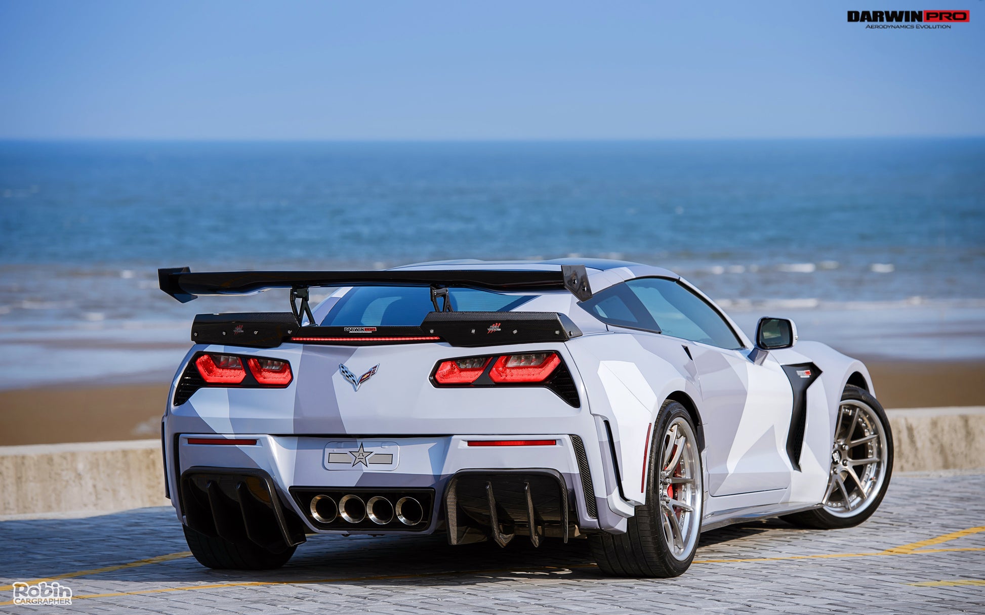 2013-2019 Corvette C7 Z51 Grandsport Z06 BKSS Style Trunk Spoiler - DarwinPRO Aerodynamics