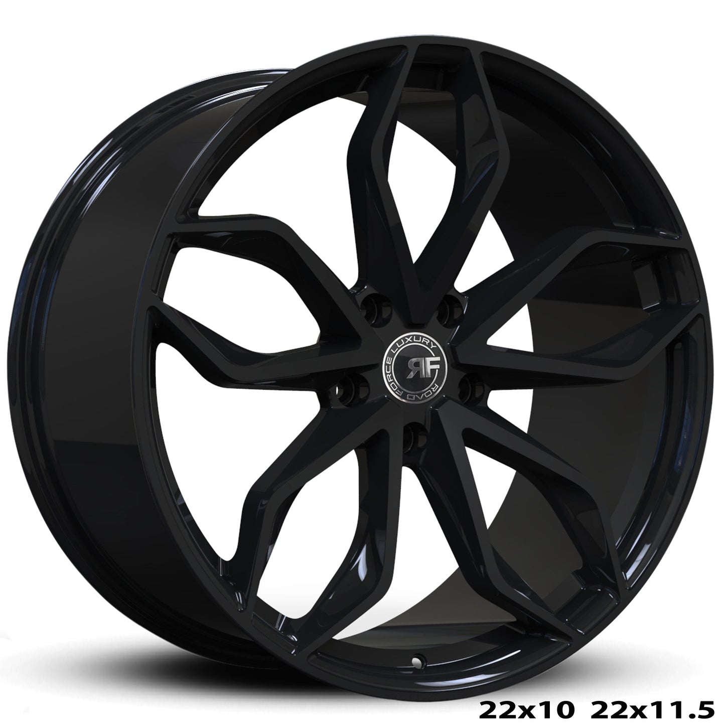 22" Road Force RF17 Gloss Black 5x120 (Set of 4)