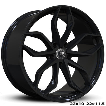 22" Road Force RF17 Gloss Black 5x120 (Set of 4)