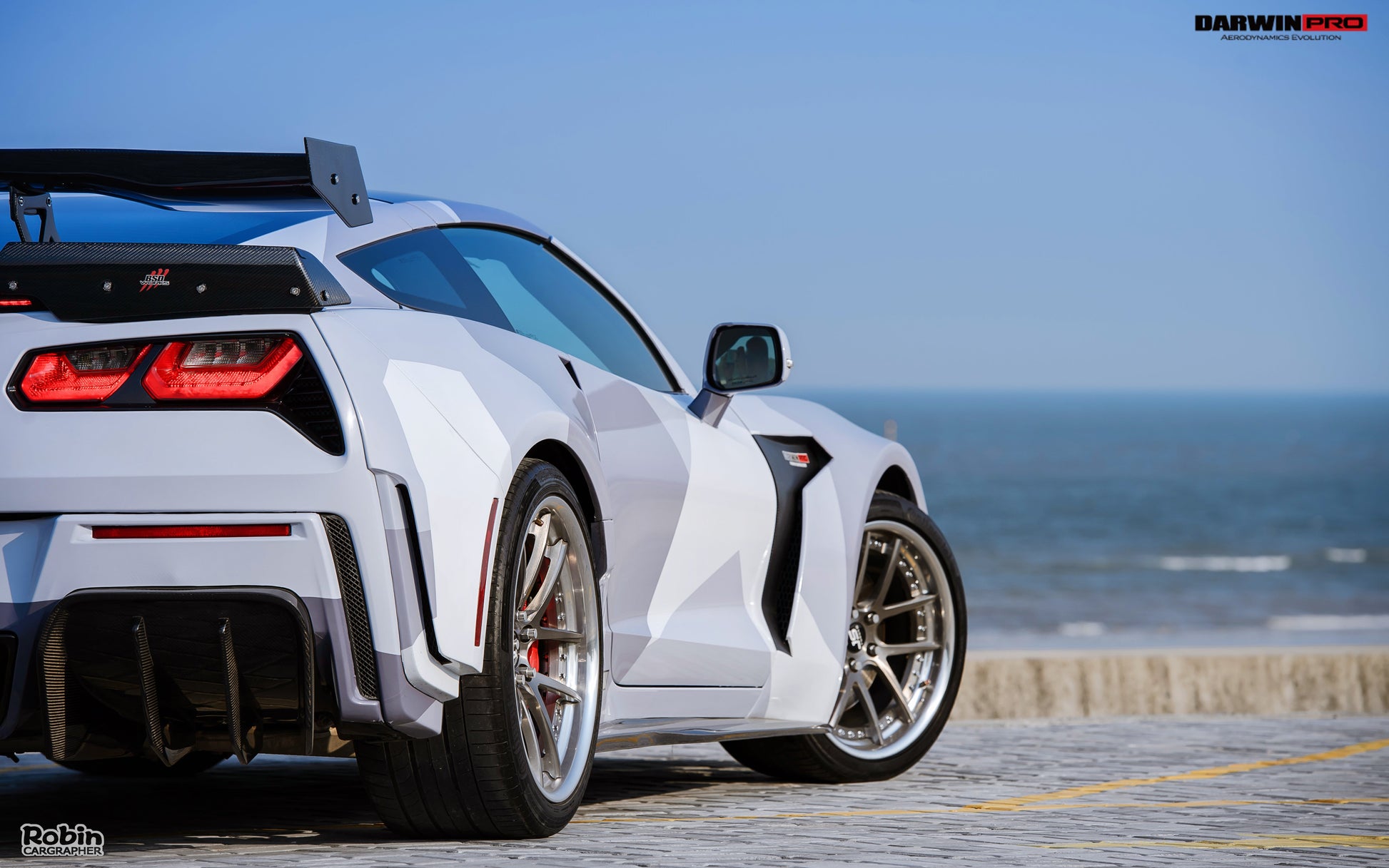 2013-2019 Corvette C7 Z51 Grandsport Z06  BKSS Style Rear Diffuser - DarwinPRO Aerodynamics