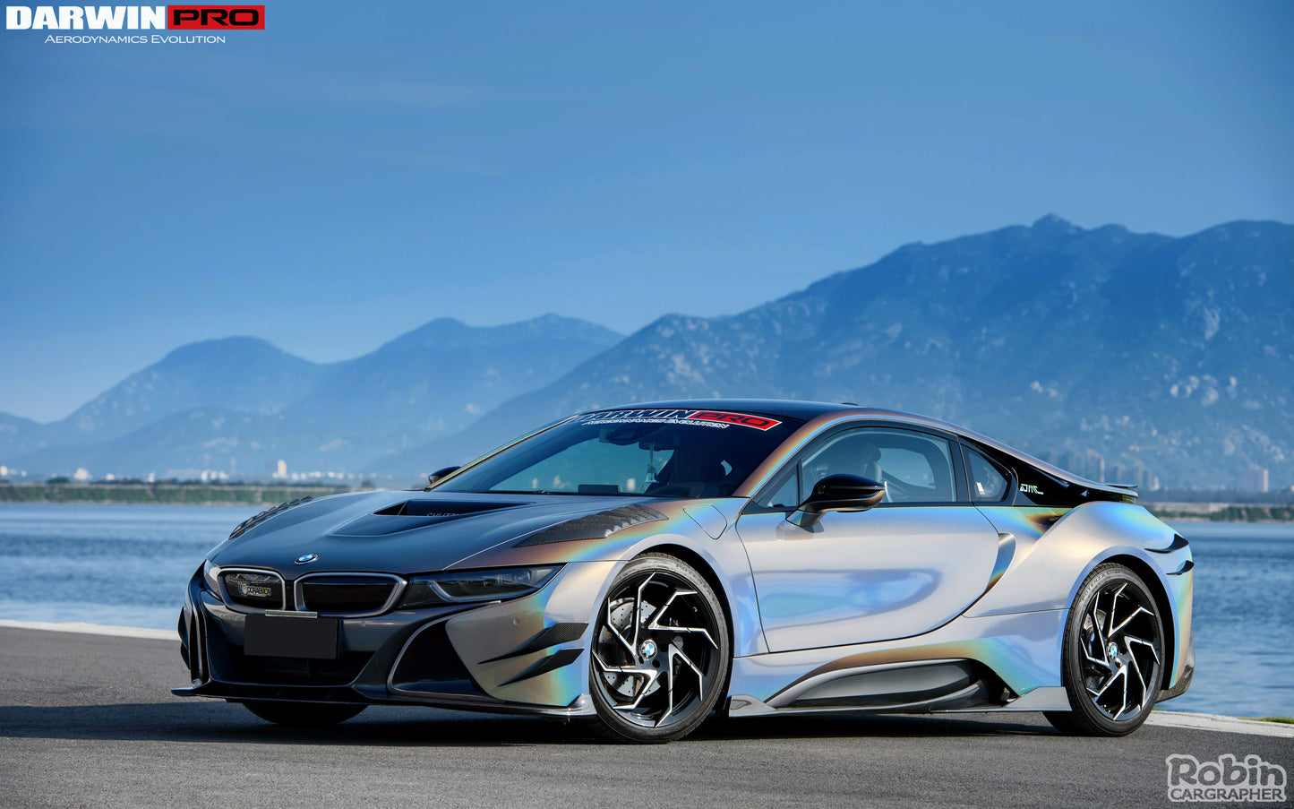 2014-2018 BMW i8 BZK Carbon Fiber Front Lip Splitter - DarwinPRO Aerodynamics