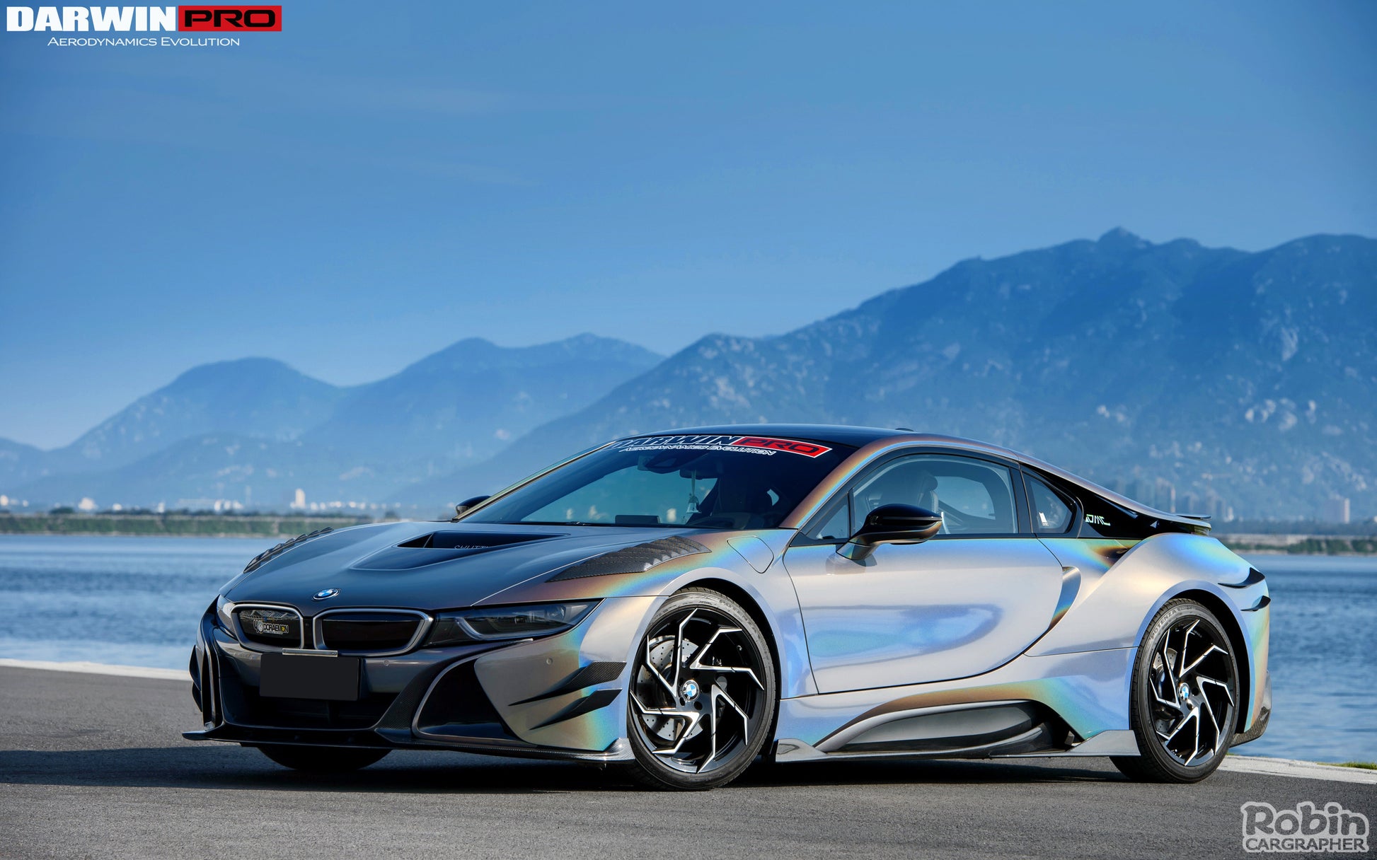 2014-2018 BMW i8 BZK Carbon Fiber Front Lip Splitter - DarwinPRO Aerodynamics