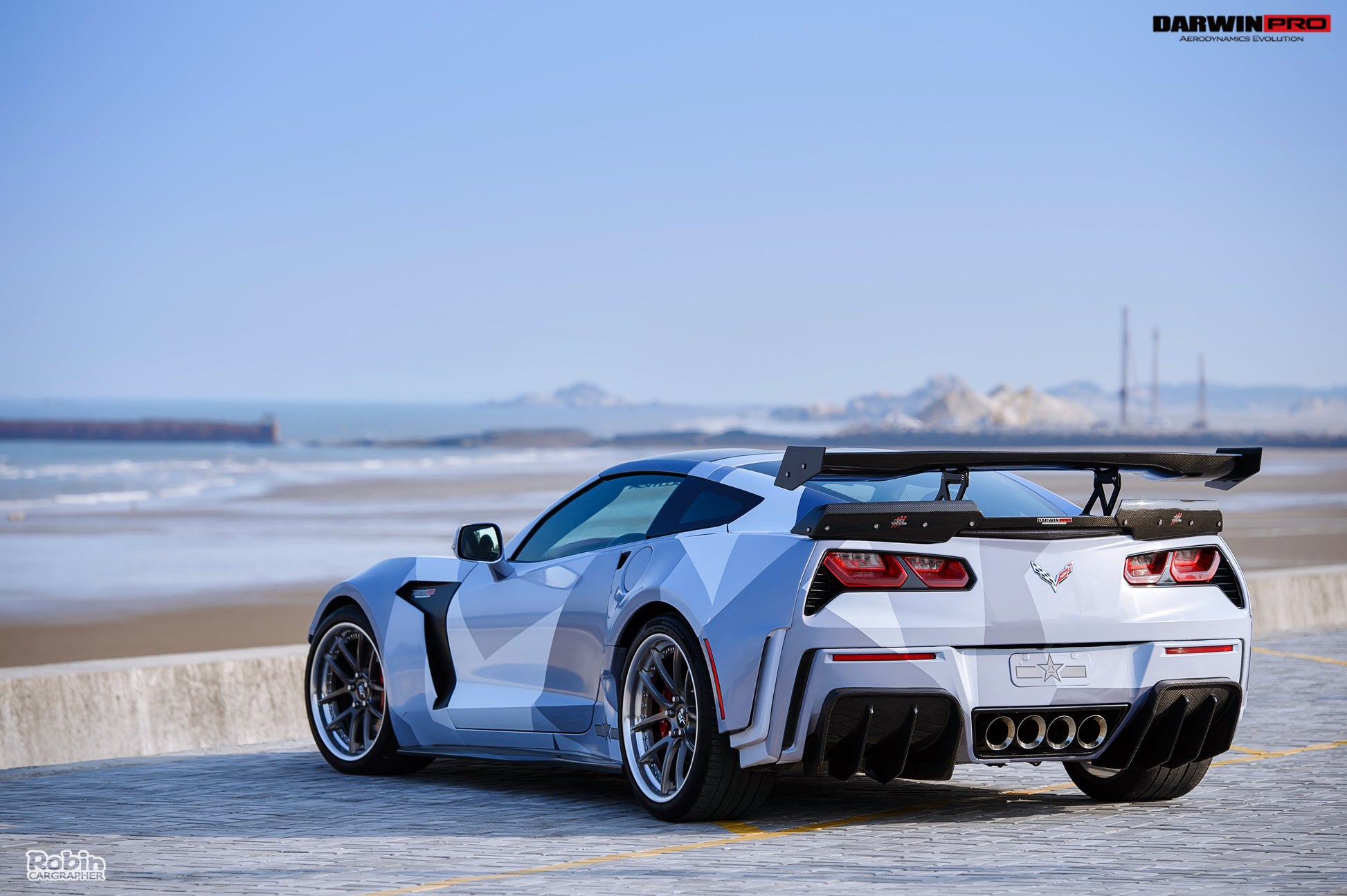 2013-2019 Corvette C7 Z51 Grandsport Z06 BKSS Style Trunk Spoiler - DarwinPRO Aerodynamics