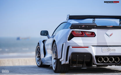 2013-2017 Corvette C7 Z51 BKSS Style Fiber Reinforce Ploymer Wide Rear Fender - DarwinPRO Aerodynamics