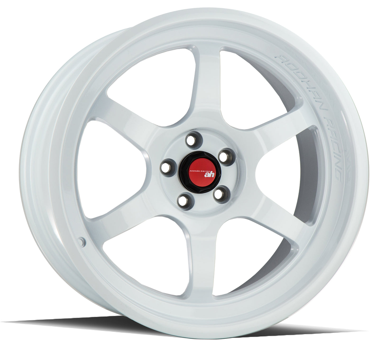 Aodhan AH08 Gloss White - 18x8.5 +35 / 18x9.5 +35 5x100 (Staggered Set of 4)