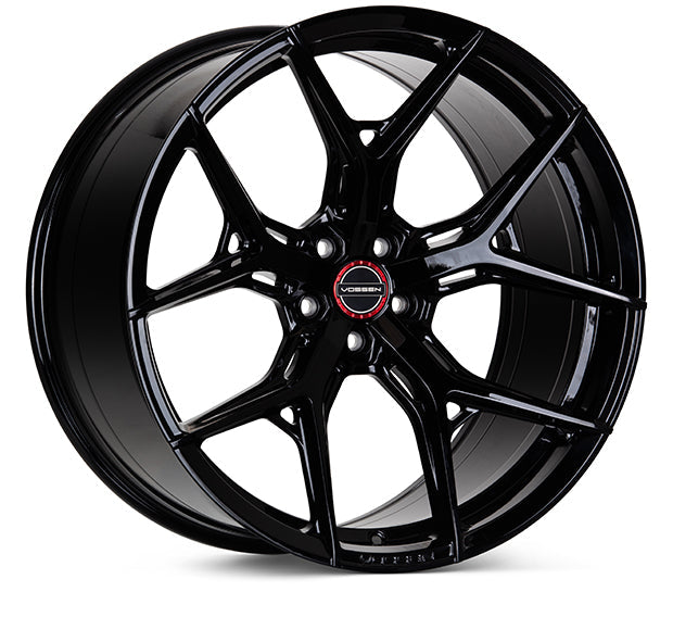 19" Vossen HF5 Gloss Black 5x112 ( Staggered Setup ) ( Set of 4 )