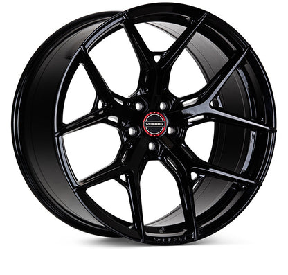 19" Vossen HF5 Gloss Black 5x112 ( Staggered Setup ) ( Set of 4 )