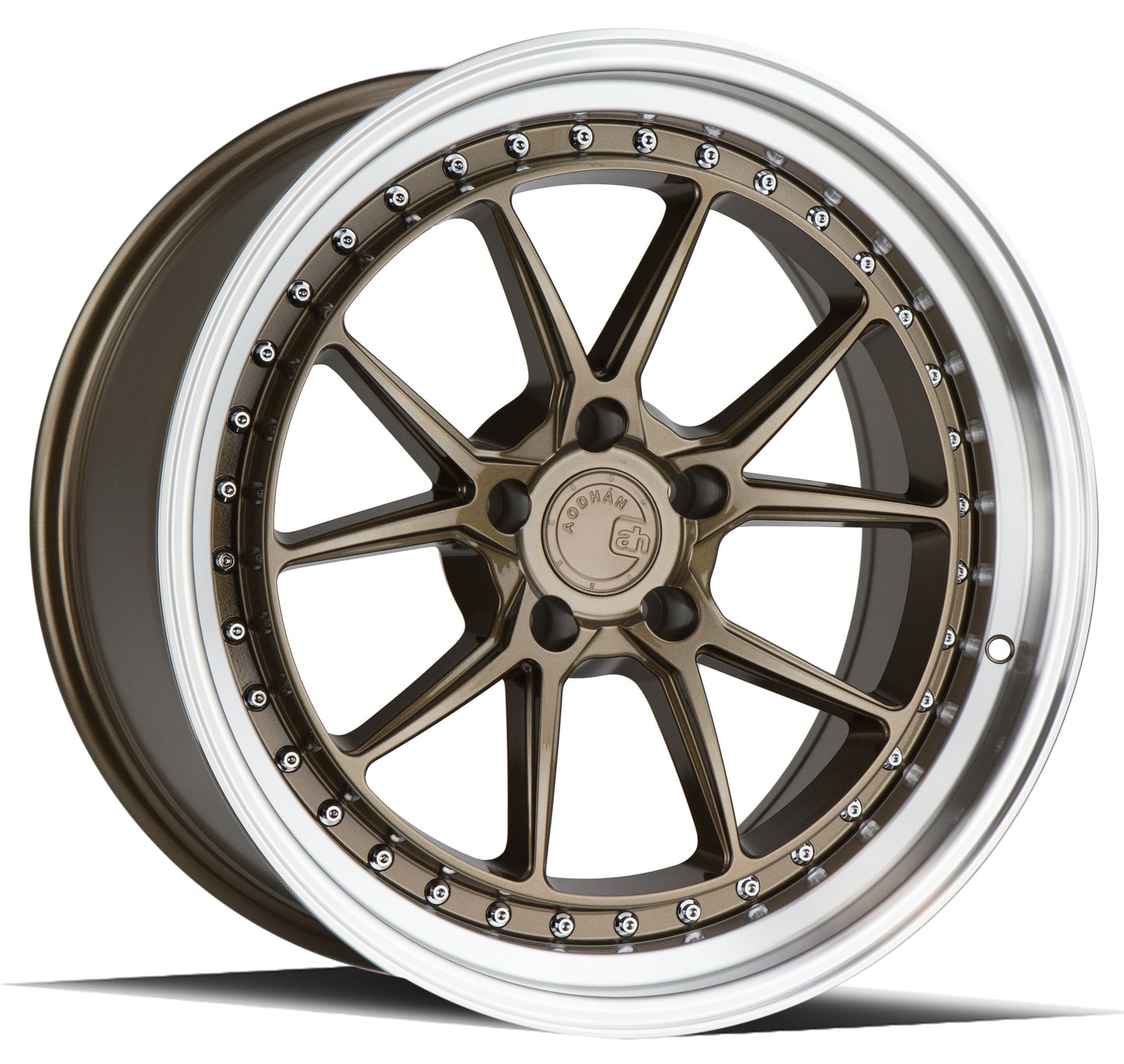 Aodhan DS08 Bronze w/Machined Lip - 18x8.5 +35 5x114.3 (Square Set of 4)