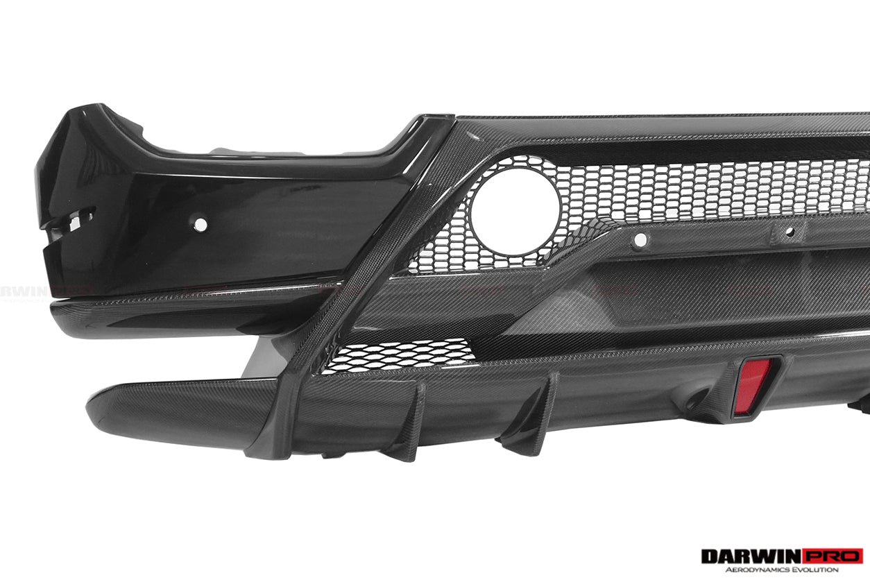 2015-2020 Lamborghini Huracan LP610/LP580 Performante Style Partial Carbon Rear Bumper - DarwinPRO Aerodynamics