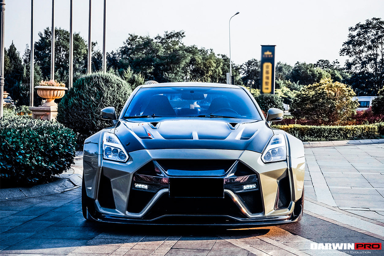 2008-2022 Nissan GTR R35 CBA/DBA/EBA BKSSII Style Carbon Fiber Hood - DarwinPRO Aerodynamics
