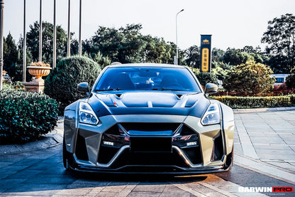 2008-2022 Nissan GTR R35 CBA/DBA/EBA BKSSII Style Carbon Fiber Hood - DarwinPRO Aerodynamics