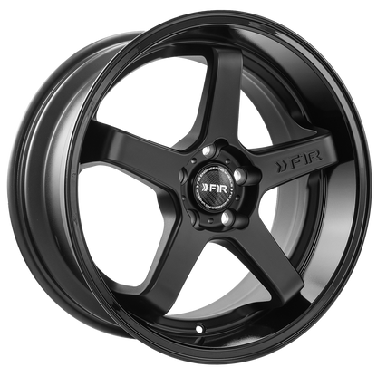 F1R FC5 18x8.5 ET35 Matte Black/Gloss Black Lip 5x100 – ( Square Set of 4 )