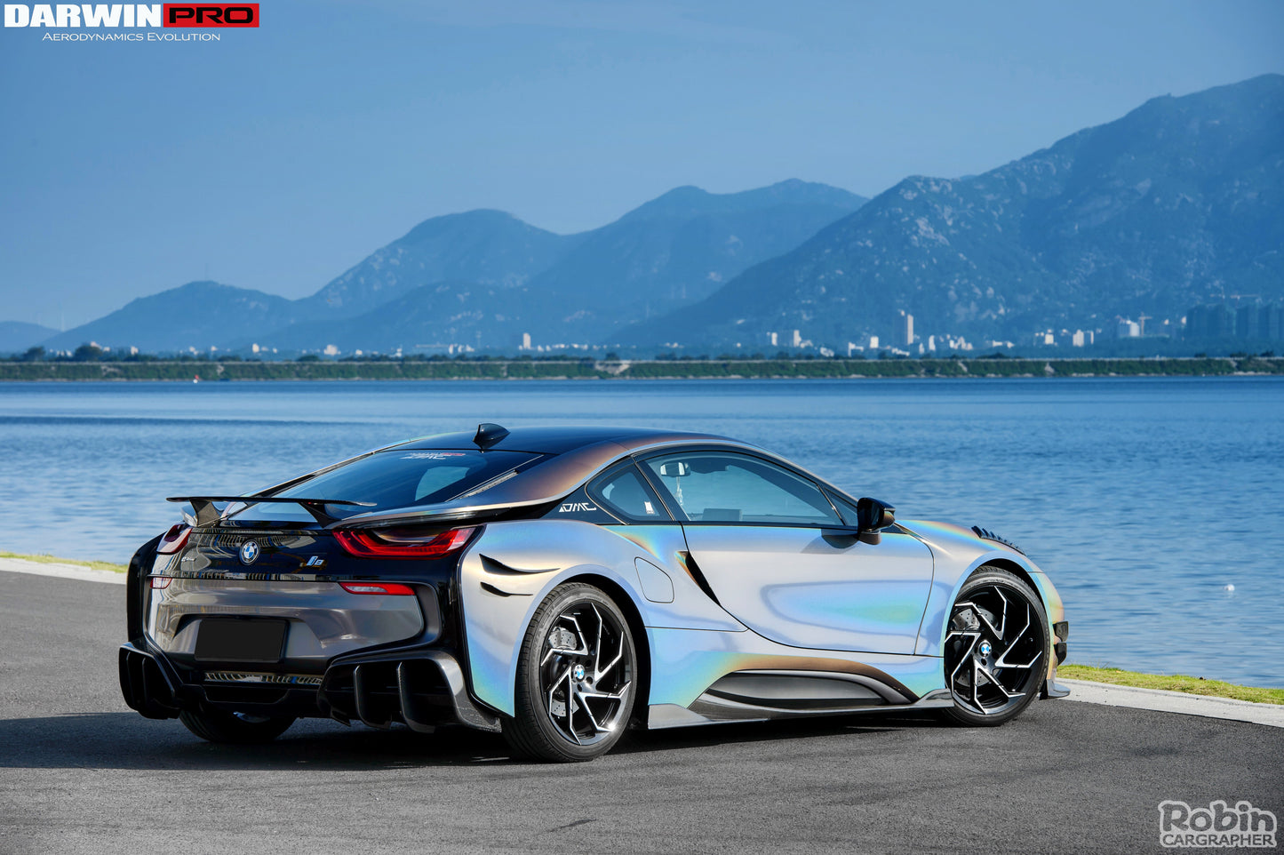 2014-2018 BMW i8 BZK Carbon Fiber Rear Canards - DarwinPRO Aerodynamics