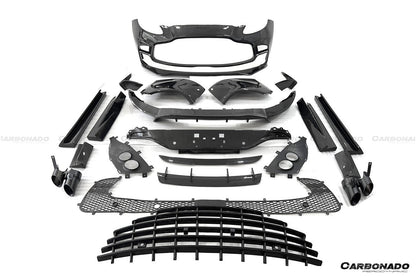 2021-2024 Aston Martin DBX 707 Style Dry Carbon Fiber Front Bumper With Lights