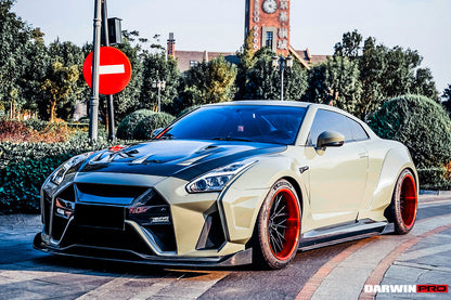 2008-2022 Nissan GTR R35 CBA/DBA/EBA BKSSII Style Partial Carbon Fiber Full Wide Body Kit - DarwinPRO Aerodynamics