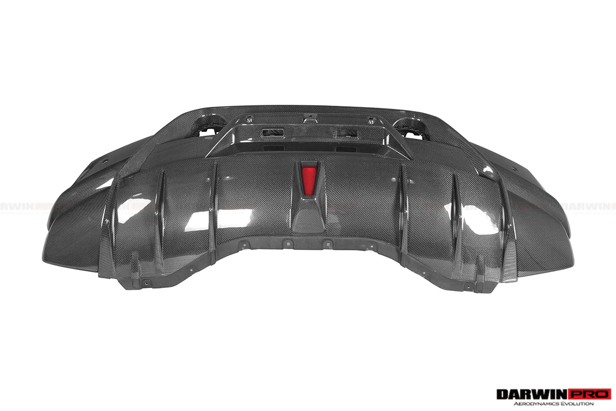 2015-2020 Lamborghini Huracan LP610/LP580 Performante Style Partial Carbon Rear Bumper - DarwinPRO Aerodynamics