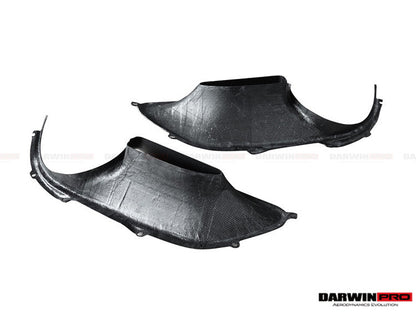 2015-2020 Ferrari 488 GTB/Spyder Dry Carbon Fiber Rear Light Satellite Covers - DarwinPRO Aerodynamics