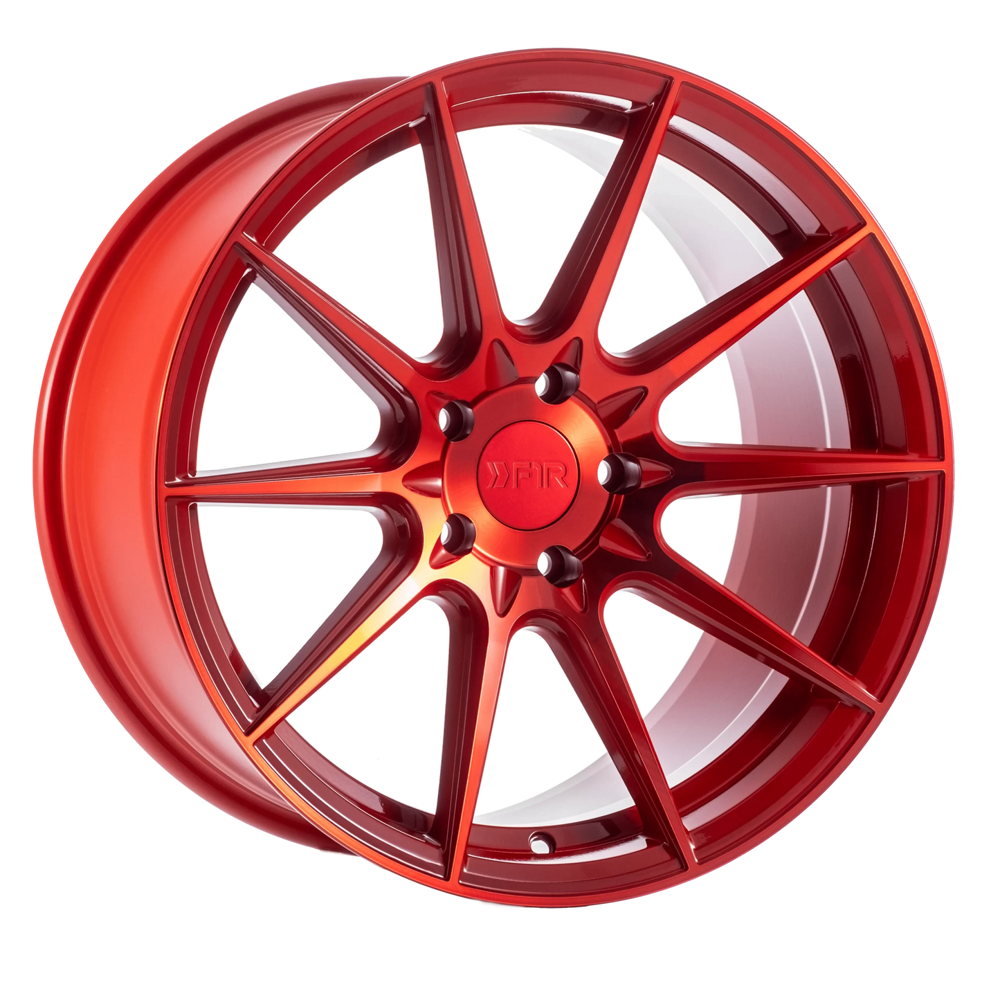 18" F1R F101 Candy Red 5x114.3 ( Staggered Setup ) ( Set of 4 )