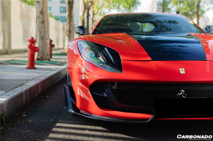 2018-UP Ferrari 812 Superfast /GTS MSY Style Front Bumper Air Vent - Carbonado