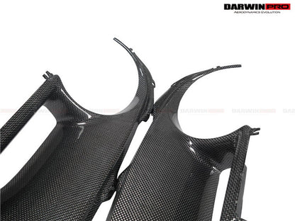 2015-2020 Ferrari 488 GTB/Spyder Dry Carbon Fiber Rear Light Satellite Covers - DarwinPRO Aerodynamics