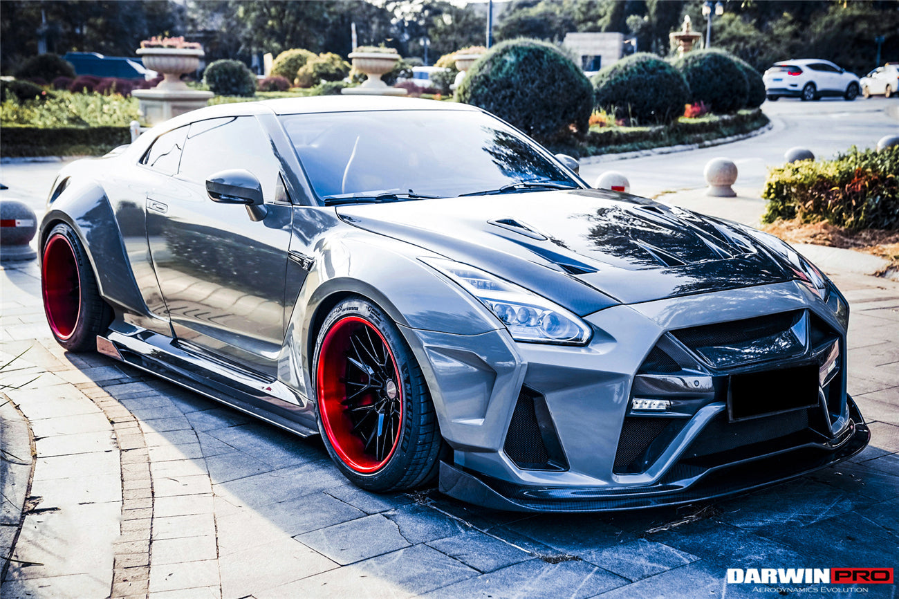 2008-2022 Nissan GTR R35 CBA/DBA/EBA BKSSII Style Carbon Fiber Hood - DarwinPRO Aerodynamics