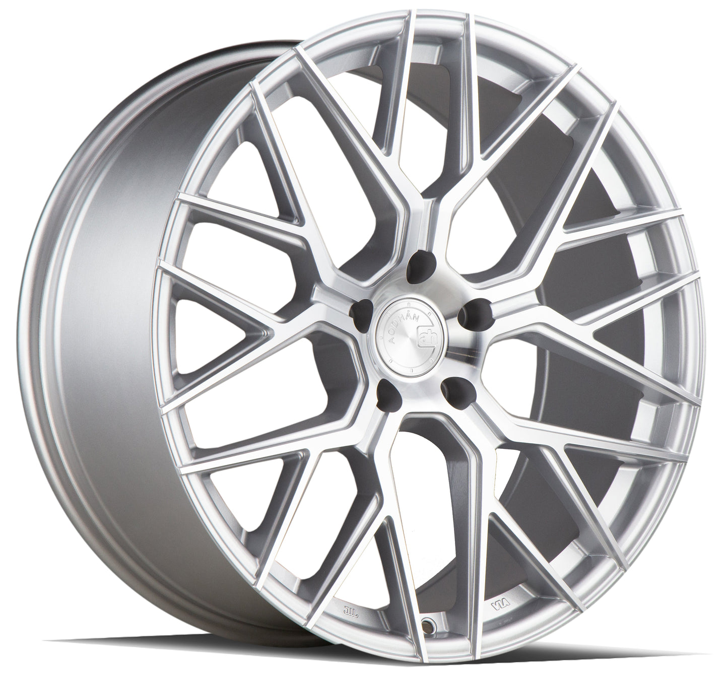 Aodhan AFF9 Gloss Silver Machined Face - 20x9 +30 5x120 (Square Set of 4)