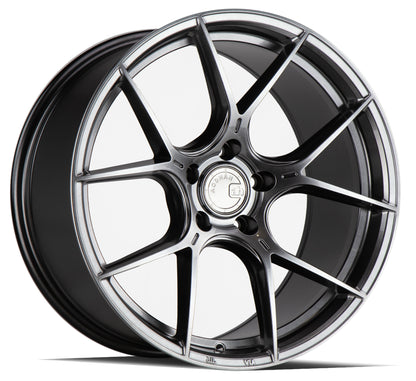 Aodhan AH-11 Hyper Black - 19x9.5 +35 5x112 (Square Set of 4)