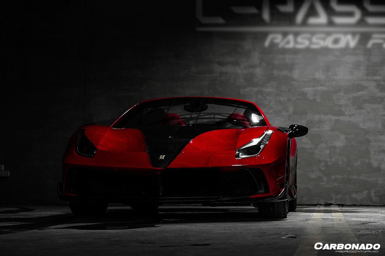 2015-2020 Ferrari 488 GTB/Spyder MSY Style Auto Full Body Kit - Carbonado