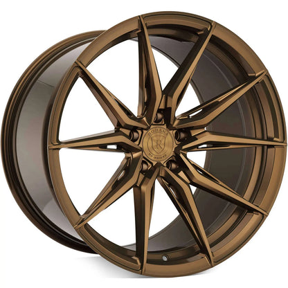 Rohana RFX13 20x9 ET22 / 20x10 ET40 Brushed Bronze 5x114 – (Staggered Set of 4)