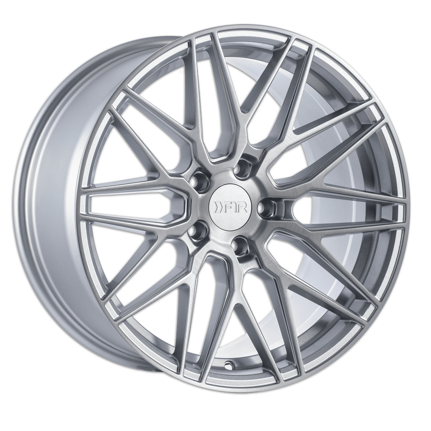 18" F1R F103 Brushed Silver 5x112 ( Staggered Setup )