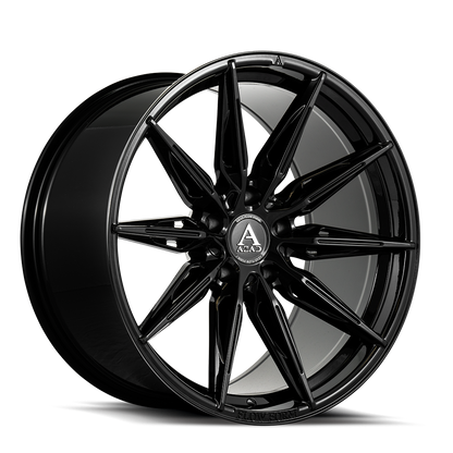 22" Azad AZ FF02 Gloss Black 5x120 ( Square Setup ) ( Set of 4 )