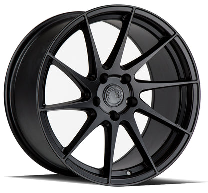 18" Aodhan AH9 Matte Black 5x112 ( Staggered Setup ) ( Set of 4 )