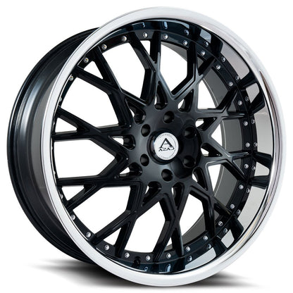 22" Azad AZ822 Gloss Black 5x112 ( Square Setup ) ( Set of 4 )
