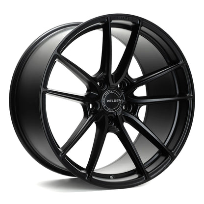 20" Velgen VF5 Satin Black 5x112 ( Staggered Set ) ( Set of 4 )