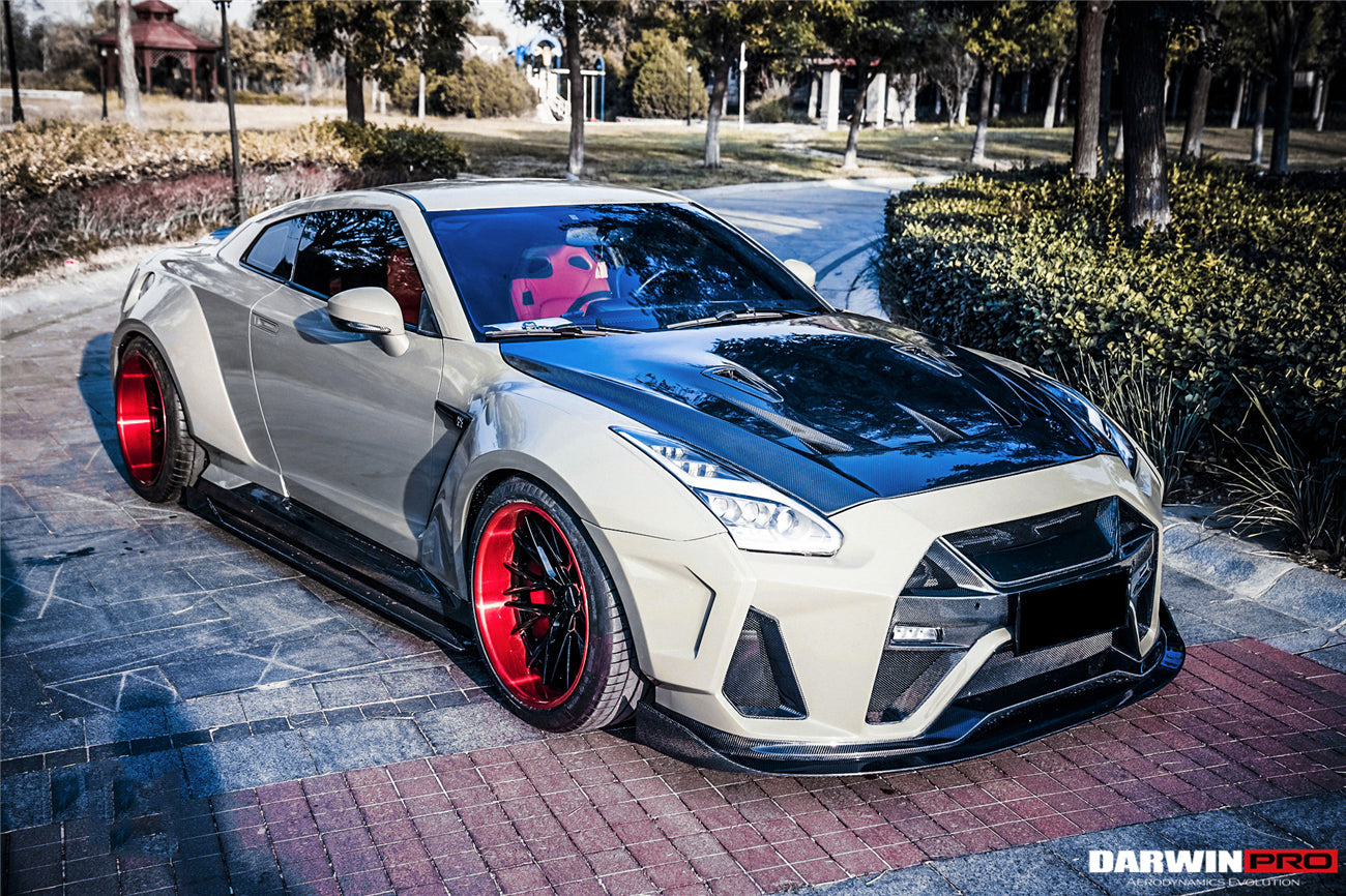 2008-2022 Nissan GTR R35 CBA/DBA/EBA BKSSII Style Front Bumper - DarwinPRO Aerodynamics