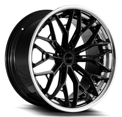 22" Azad AZ SLS1.0 Gloss Black 5x114.3 ( Staggered Setup ) ( Set of 4 )