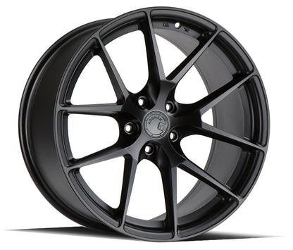 19" Aodhan AFF7 Matte Black 5x112 ( Square Setup ) ( Set of 4 )
