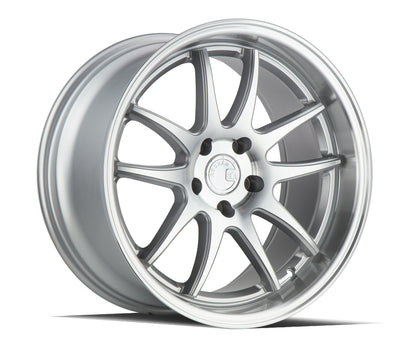 Aodhan DS02 Silver w/Machined Face - 19x9.5 +30 / 19x11 +22 5x114.3 (Staggered Set of 4)