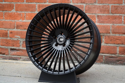 22" Road Force RF35 Gloss Black 5x108 ( Square Setup ) ( Set of 4 )