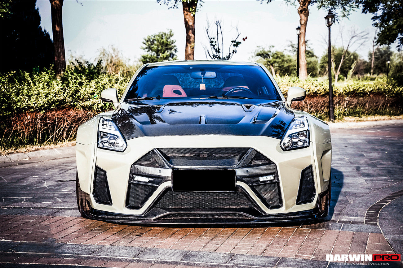 2008-2022 Nissan GTR R35 CBA/DBA/EBA BKSSII Style Front Bumper - DarwinPRO Aerodynamics