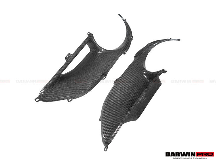 2015-2020 Ferrari 488 GTB/Spyder Dry Carbon Fiber Rear Light Satellite Covers - DarwinPRO Aerodynamics